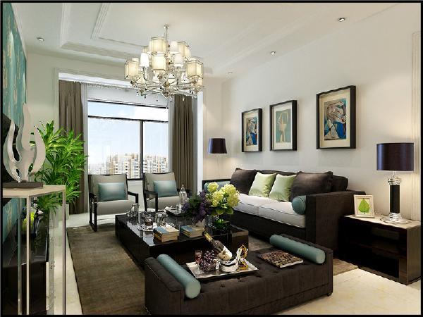 龙发装饰 中铁诺德名 三居 现代 室内设计 客厅图片来自龙发装饰天津