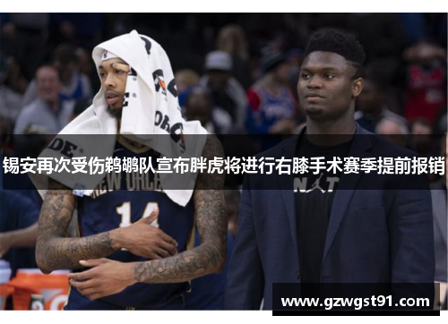 锡安再次受伤鹈鹕队宣布胖虎将进行右膝手术赛季提前报销
